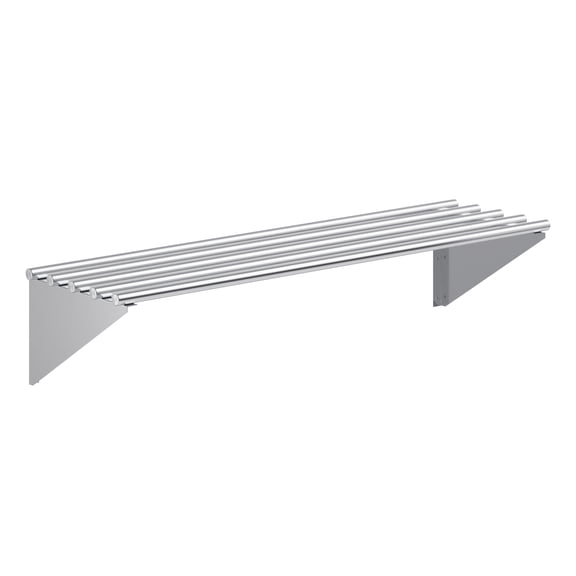 AmGood 14 in. x 48 in. Stainless Steel Tubular Wall Shelf | NSF | Appliance & Equipment Metal Shelving | Kitchen, Restaurant, Garage, Laundry, Utility Room