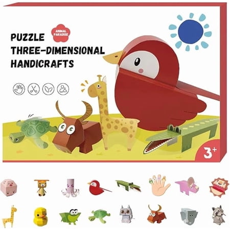 Yunuuuoa Handmade Origami DIY Paper Craft Kit Easy Tool-Free Art Supplies for Home Decor Creative Activity Models Family Projects