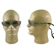 Angle View: Ao Safety - Fuel Safety Eyewear Fuel Safety Glasses Blueframe I/O Mirror Lens: 247-11642-00000-10 - fuel safety glasses blueframe i/o mirror lens