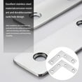 thumbnail image 3 of 10pcs L en Forme de Plat Table Chaise Coin Accolade Acier Inoxydable Support Meubles Renforcement Matériel, 3 of 9