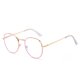 thumbnail image 3 of Gafas de miopía con forma de oreja de gato y espejo plano antiluz azul para mujer, estilo niña, bonitas gafas de miopía con forma de ojo de gato y espejo terminado, 3 of 5