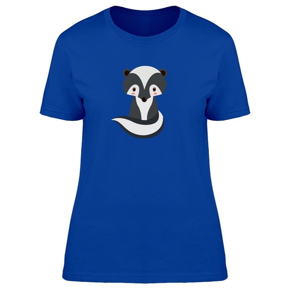 Adorable Skunk Cartoon T-Shirt Women -Image by Shutterstock, Female x-Large