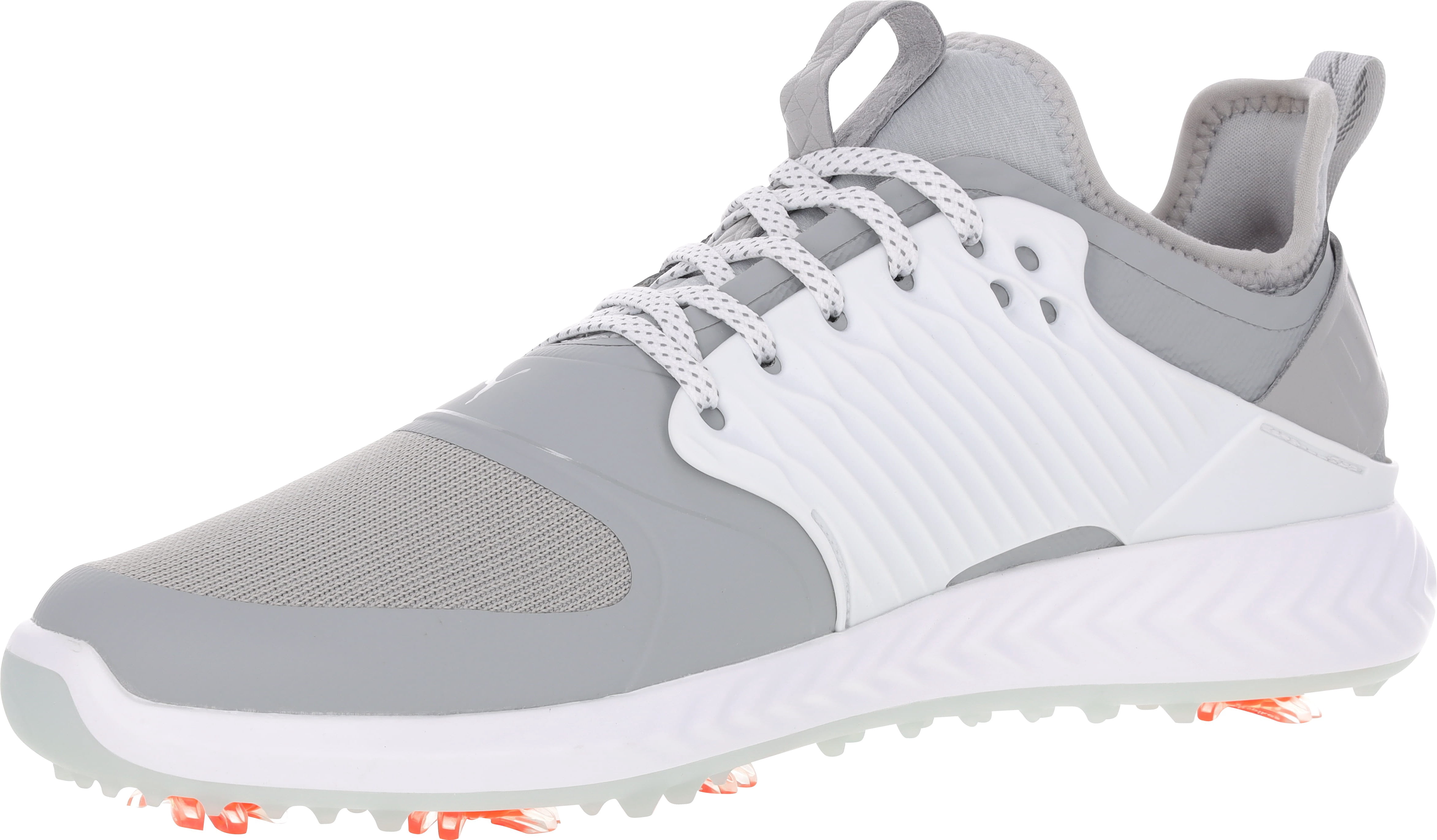 NEW Mens Puma Ignite PWRADAPT Caged Golf Shoes High Rise/Silver