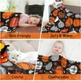 thumbnail image 3 of Fall Throw Blanket Soft Autumn Throws Pumpkin Blanket Thanksgiving Decor Orange Leaves Throw Cozy Warm Fuzzy Plush Flannel Fleece Throw Blankets for Living Room Couch Bed Sofa Chair Dorm 60"x50", 3 of 6