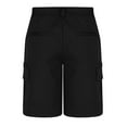 thumbnail image 3 of DJDLJWCJ Mens Casual Shorts Men Workout Shorts Elastic Waist Drawstring Cargo Shorts Outdoor Hiking, Black L, 3 of 4