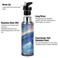 thumbnail image 3 of ALAZA Whale in Starry Water Bottle Insulated Flask Stainless Steel Straw Lid 20 oz, 3 of 6