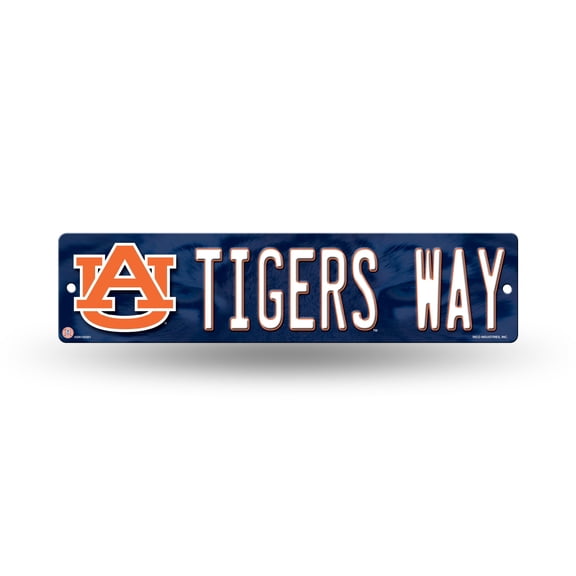 Auburn-Tiger's Street Sign (16") Hang anywhere you choose. Garage, office, den, man cave, kids room