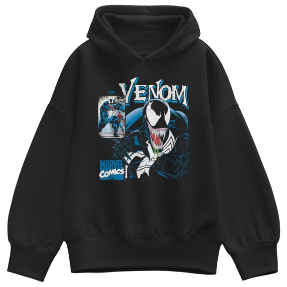 Marvel - Venom Bootleg - Women's Oversized Fleece Hoodie Sweatshirt