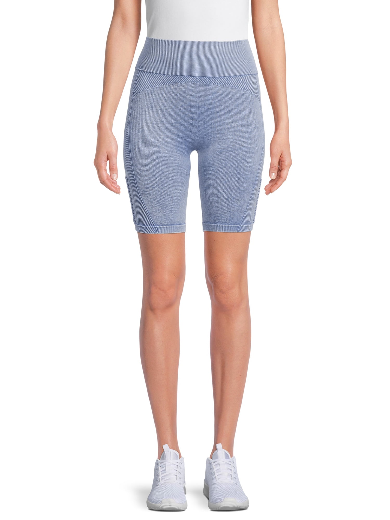 Avia Women's Seamless Ribbed Bike Shorts