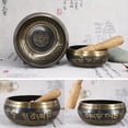 thumbnail image 4 of Tibetan Singing Bowl 8cm Size Scripture Bowl Helpful for Meditation Yoga Relaxation Chakra Healing Prayer, 4 of 6