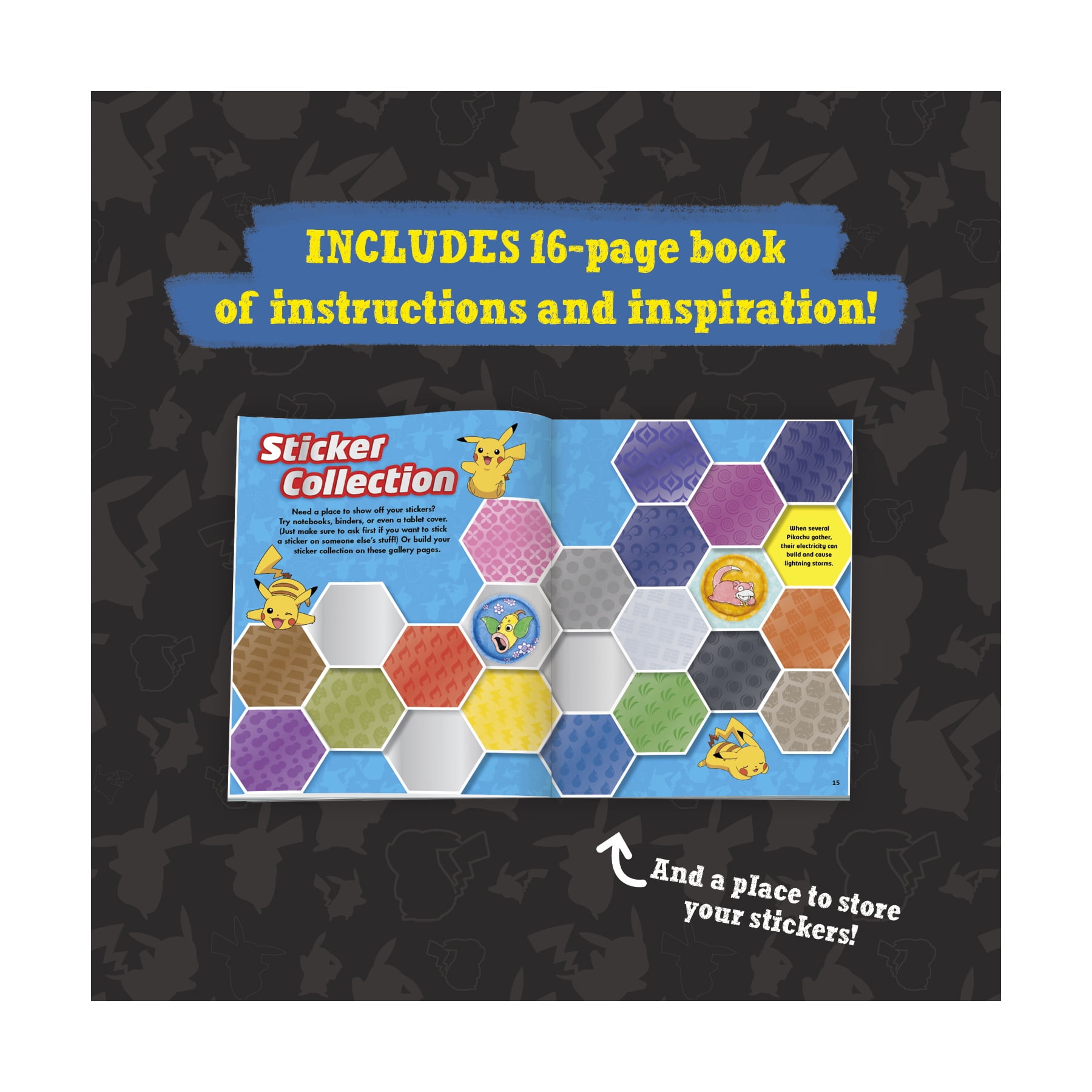 Klutz Pokemon Color-In 3D Puffy Stickers