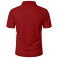thumbnail image 5 of FAIWAD Mens Shirts Short Sleeve Classic Collared Button Golf Tennis T-Shirt Casual Daily Quick-Dry Tops, 5 of 8