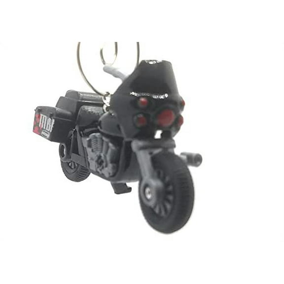 Christmas Ornament for Police Motorcycle Black