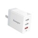 thumbnail image 2 of Essager Fast Charger Teléfono móvil Tableta Viaje Adaptador de carga de pared Retardante de llama, Blanco, Enchufe de EE. UU. Inevent EL5292-03, 2 of 7