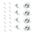 thumbnail image 4 of BRIGHTFUFU 20 Ensembles de Clips de Porte d'Armoire Argentés pour Assemblage DIY, 4 of 8