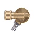 thumbnail image 1 of M MINGLE Gutter Cleaner Attachment, Pivoting Coupler for Pressure Washer Nozzle, 240 Degree Rotation, 1/4 Inch Quick Connect, 4500 PSI, 1 of 7