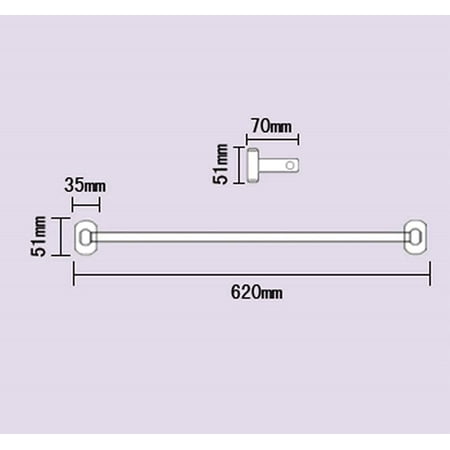 Wall Mounted Coat Rack Single Rod Bathroom Shelf Copper Hardware Pendant Large For Home Kitchen Size 41cm Canada Wall Mounted Coat Rack Single Rod, Wall Mounted Coat Rack Dimensions