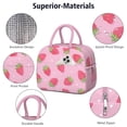 thumbnail image 4 of Lunch Bag Women Insulated Lunch Box Portable Large Cooler Tote for Student/Mother Group with Side Pockets for Work Office Picnic Strawberry Cute (23)-new_31, 4 of 7