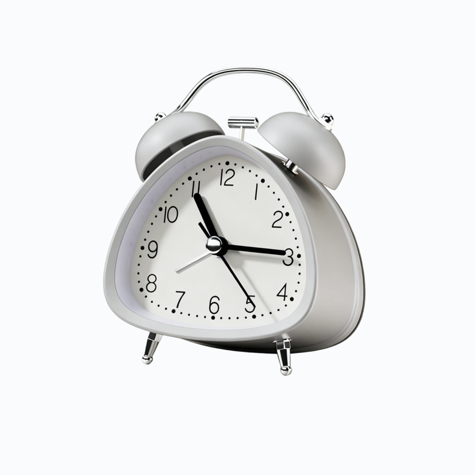 Analog Alarm Clocks, Cute Small Desk Clock, Alarm Clocks with Large Numbers, Silent Non-Ticking, Battery Powered, Table Clock for Bedroom, Travel, Kitchen, Bedside Desktop Decor