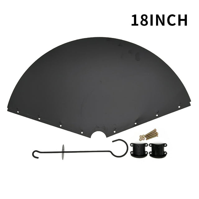 Baywell 16/18/19 inch Outdoor Squirrel Baffles for Bird Feeders Pole