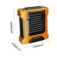 thumbnail image 3 of Portable Waist Fan 5000mAh Rechargeable, Necklace Fan with 20H Working Time It can also be illuminated. for Outdoors, Jobsite, Farm, Travel, Riding, 3 of 7
