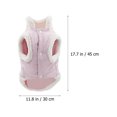 thumbnail image 3 of LOLIPPYY 1Pc Warm Dog Chest Vest Plush Pet Clothes Soft Dog Apparel Pet Supplies (Random Style), 3 of 7