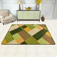 thumbnail image 3 of YFYANG 36"x24" Non-Slip Flannel Carpet Doormat, Living Room Bedroom Office Decorative Area Rugs, Indoor Vintage Abstract Stripe Graffiti Floor Mats, 3 of 7