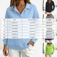 thumbnail image 3 of WUSUOWEI Womens V Neck Long Sleeve Sweatshirt Bottom Tops Lightweight Dressy Casual Business Basic Pullover Top with Pockets 2026 Fall Winter Outfits M, 3 of 6