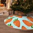 thumbnail image 6 of Daiia Cartoon Carrot Drawing Merry Christmas Tree Skirt , Xmas Large Lace-up Tree Skirt, Santa Snowflakes Rustic Home Decorations New Year Party Farmhouse Decor-36", 6 of 7