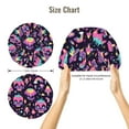thumbnail image 5 of Kdxio cartoon Skull rainbow space Pattern Satin Bonnet Silk Bonnet Hair Bonnet for Sleeping Hair Bonnets for Women Curly Natural Hair, 5 of 6