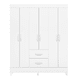 thumbnail image 1 of Ropero Clóset Bertolini Movyli Mueble de Madera MDP Armable para Colgar Ropa 6 Puertas 2 Cajones Color Blanco, 1 of 4