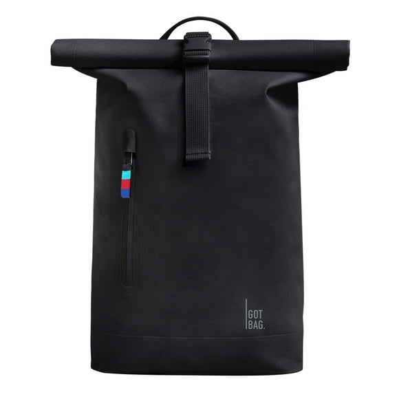 GOT BAG Rolltop Small Laptop Backpack 13 Inches Black, Black, Taglia unica