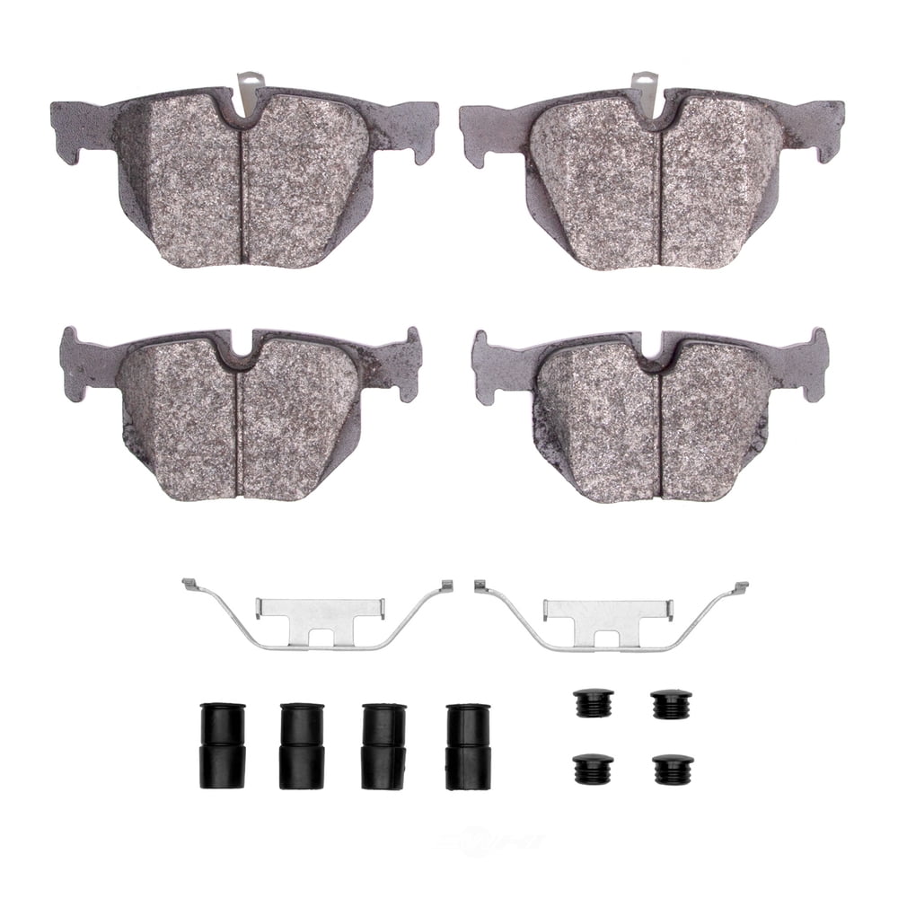 Dynamic Friction Company 1551-1170-01 DFC 5000 Advanced Brake Pads - Low Metallic and Hardware Kit