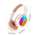 thumbnail image 3 of CXALSSY X3 Active Noise Cancelling Headphones, Over-Ear Headphones with Mic for Kids/Adults/Teen/School/TV, Pink, 3 of 6