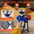 thumbnail image 4 of Jacgood Electric Grain Mill Grinder With Switch, 3000W High Power Adjustable Thickness Grain Mill, Wet & Dry Corn Cereals Grinder, Commercial Flour Mill Machine With Funnel for Spices Seeds Herb Rice, 4 of 6