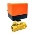 thumbnail image 2 of 3/4" Electric Ball Valve Brass Air Conditioning Floor Heating Solenoid Valve Three-way AC220 DC24V DC12V ,Easy to Use, 2 of 4