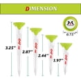 thumbnail image 3 of MAZEL Plastic Golf Tees 8 Pack｜Excellent Durability and Stability Plastic Tees with 5 Prongs,Reduces Friction & Side Spin, 3 of 5