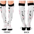 thumbnail image 2 of Coolnut 1 Pack Cute Panda Ballerinas Compression Socks for Women Men Knee High Stocking for Running,Athletic,Medical, 2 of 6