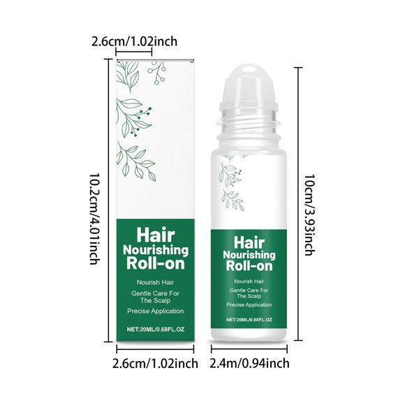 Pisexur Belleza Maquillaje Sérum nutritivo en roll-on para cabello denso. Activa los folículos pilosos. Previene la rotura y nutre el cabello. Cabello negro y brillante. 20para mujeres y hombres