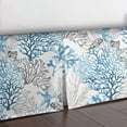 thumbnail image 3 of Reef Blue Platform Bed Skirt Full 18" Drop, 3 of 4