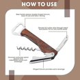thumbnail image 4 of Set Of 8 Groomsmen Bottle Opener Best Man Groom Bottle Opener Corkscrew And Multi Tool Groomsmen Gifts Wooden Wine Beer Bottle Opener For Proposal Bac, 4 of 5