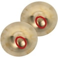 thumbnail image 6 of Raindrops Hand Cymbals 1 Pair Golden Color Percussion Instruments for Kids and Adults Musical Toy Set, 6 of 8