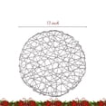 thumbnail image 2 of Paper Braided Round Placemats Natural Non-Slip Heat Resistant Table Mats for Dining Tables Farmhouse Woven Indoor & Outdoor Place mats for Thanksgiving., 2 of 6