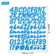 thumbnail image 2 of Uxcell Letras y Números Adhesivos, Cursiva Autoadhesiva, Azul Claro 6 Hojas, 2 of 6