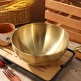 thumbnail image 4 of 2 ensaladeras de acero inoxidable, cuencos de cocina coreanos para ramen, cuencos de metal multiusos, ensaladera grande de acero inoxidable, cuenco aislado para servir, 20 cm, 4 of 5