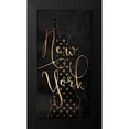 thumbnail image 2 of Grey, Jace 9x14 Black Modern Framed Museum Art Print Titled - Golden New York, 2 of 5