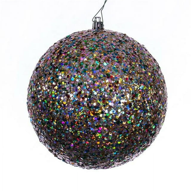 Vickerman N591599DQ Boule à Sequins Percée 6 Po, Multicolore - 4 par Sac
