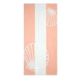 thumbnail image 6 of Mainstays Pink Scallops & Stripes Cotton Blend Beach Towels (2 count), 6 of 7