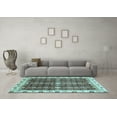 thumbnail image 3 of Ahgly Company Indoor Rectangle Oriental Light Blue Traditional Area Rugs, 4' x 6', 3 of 4
