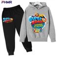 thumbnail image 3 of Conjuntos de sudadera y pantalones con capucha para niños de 4 a 14 años de Super Zings, ropa nueva de otoño para bebés, sudadera informal para niños pequeños, ropa para niños, 3 of 4